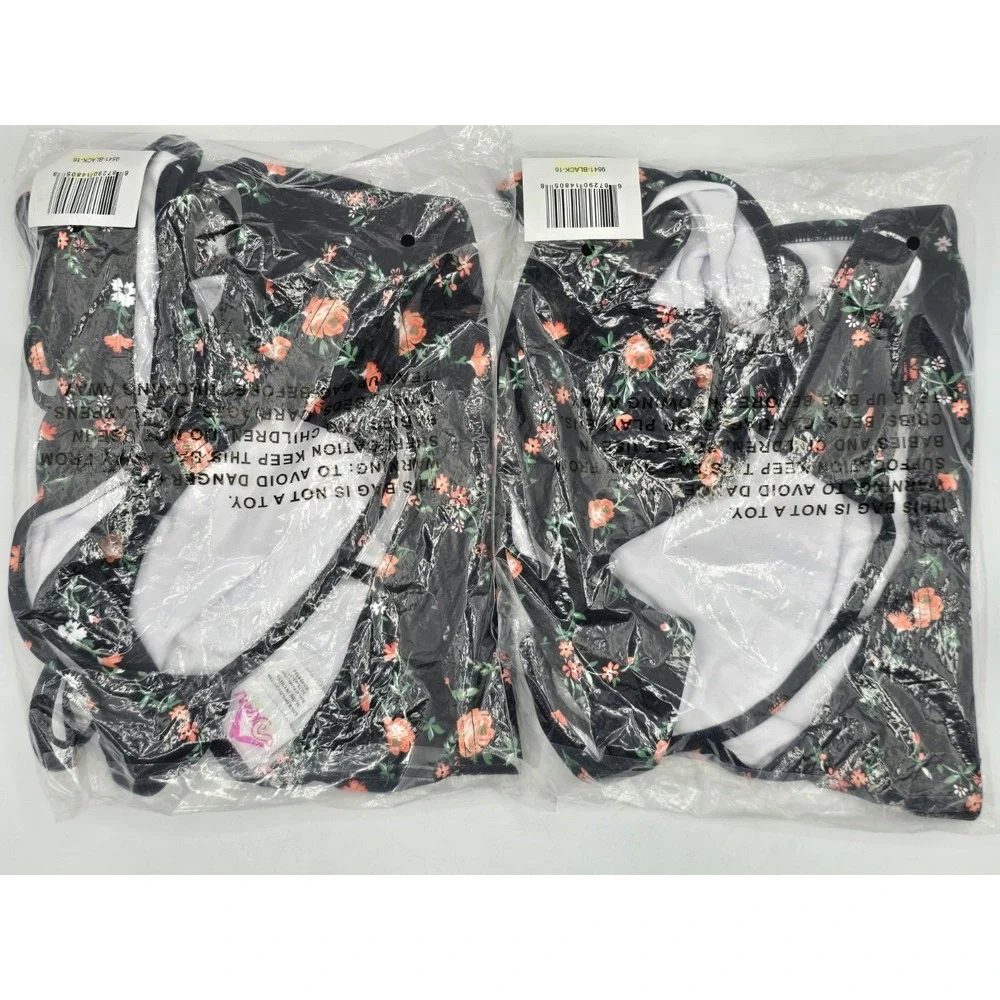 2 Lot Kanu Surf Girls Beach Sport UPF 50+ Mini Tankini Two Piece‎ Swimsuit Sz 16